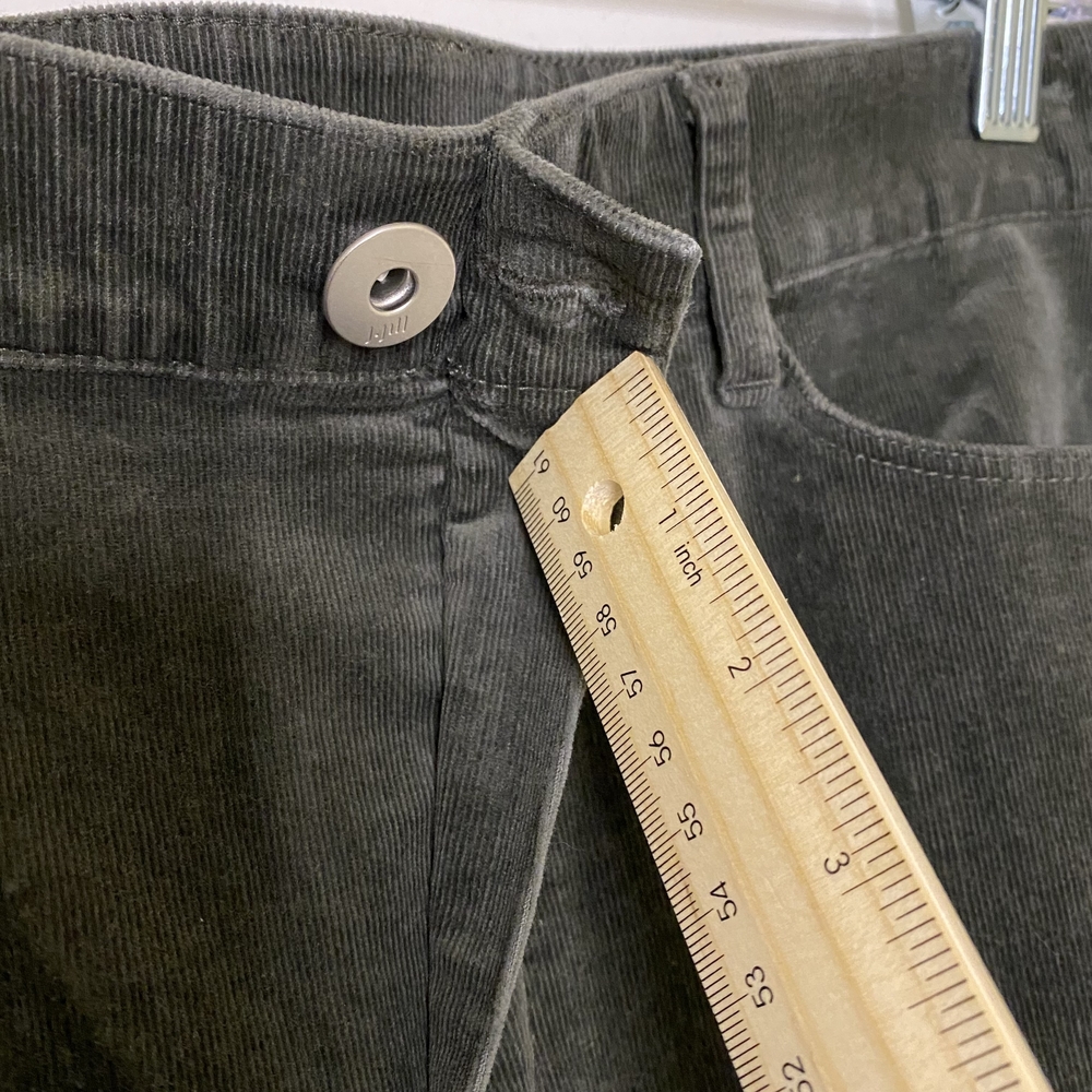 J.jill Women's‎ Pull-on Olive Green Corduroy Pants - Picture 5 of 10